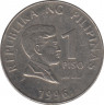Монета. Филиппины. 1 песо 1996 год. ав.