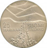 Реверс.Монета. Финляндия. 25 марoк 1978 год. Зимние игры Лахти-78.