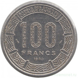 Монета. Конго. 100 франков 1982 год.