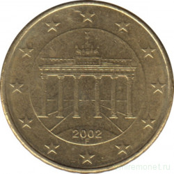 Монета. Германия. 10 центов 2002 год. (F).