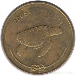 Монета. Мальдивские острова. 50 лари 2008 (1429) год.