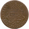 Монета. Швеция. 1/2 эре 1627 год. 