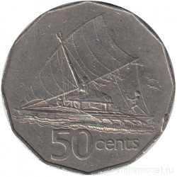 Монета. Фиджи. 50 центов 1986 год. 