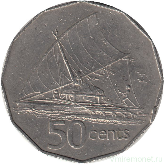 Монета. Фиджи. 50 центов 1986 год. 