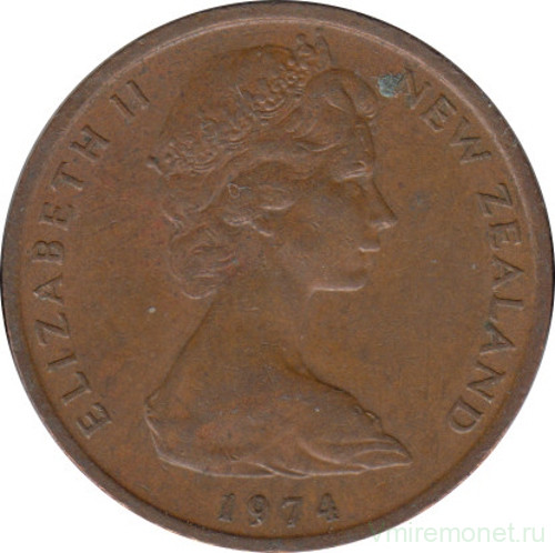 Монета. Новая Зеландия. 1 цент 1974 год.