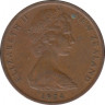 Монета. Новая Зеландия. 1 цент 1974 год. ав.