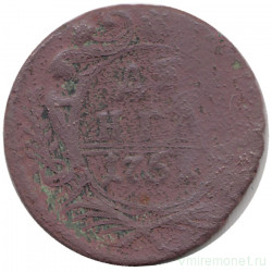Монета. Россия. Деньга 1751 год.