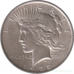 Монета. США. 1 доллар 1922 год.