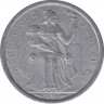 Монета. Французская Полинезия. 1 франк 1981 год. ав.