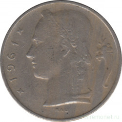 Монета. Бельгия. 5 франков 1961 год. BELGIE.