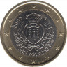 Монета. Сан-Марино. 1 евро 2005 год. ав.