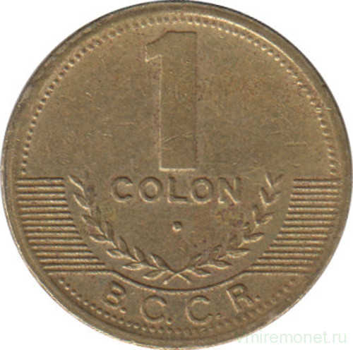 Монета. Коста-Рика. 1 колон 1998 год.