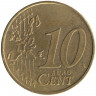 Монета. Португалия. 10 центов 2002 год.