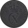  Монета. Дания. 5 эре 1942 год. ав.