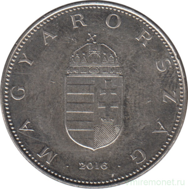 Монета. Венгрия. 10 форинтов 2016 год.