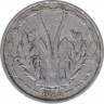 Монета. Западноафриканский экономический и валютный союз (ВСЕАО). 1 франк 1964 год. ав.