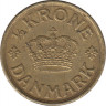 Монета. Дания. 1/2 кроны 1940 год. рев.
