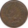 Монета. США. 1 цент 1865 год. ав.