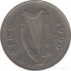 Монета. Ирландия. 1 фунт 1996 год.