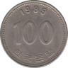 Монета. Южная Корея. 100 вон 1989 год. ав.