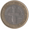 Монета. Кипр. 1 евро 2009 год. 