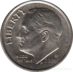 Монета. США. 10 центов 2004 год. Монетный двор D. 