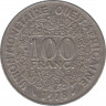 Монета. Западноафриканский экономический и валютный союз (ВСЕАО). 100 франков 1978 год. ав.