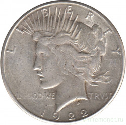 Монета. США. 1 доллар 1922 год. Монетный двор S.