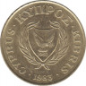  Монета. Кипр. 5 центов 1983 год. ав.