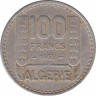 Монета. Алжир. 100 франков 1952 год. ав.