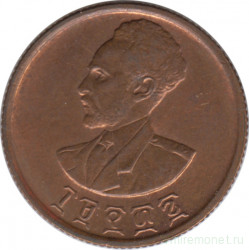 Монета. Эфиопия. 10 центов 1944 год.