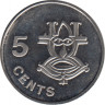 Монета. Соломоновы острова. 5 центов 2005 год. ав.
