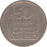 Монета. Алжир. 50 франков 1949 год. ав.