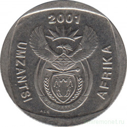 Монета. Южно-Африканская республика (ЮАР). 2 ранда 2001 год.