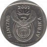 Монета. Южно-Африканская республика (ЮАР). 2 ранда 2001 год. ав.
