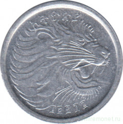 Монета. Эфиопия. 1 сантим 2004 год.