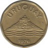 Монета. Уругвай. 20 сентесимо 1976 год. ав.