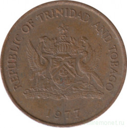 Монета. Тринидад и Тобаго. 1 цент 1977 год.