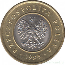 Монета. Польша. 2 злотых 1995 год.