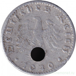 Монета. Германия. Третий Рейх. 50 рейхспфеннигов 1940 год. Монетный двор - Гамбург (J).