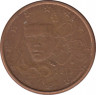 Монета. Франция. 1 цент 2013 год. ав.