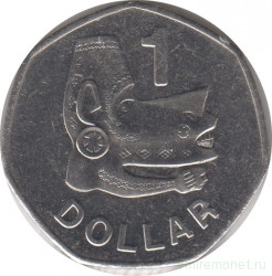 Монета. Соломоновы острова. 1 доллар 2008 год.