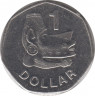 Монета. Соломоновы острова. 1 доллар 2008 год. ав.