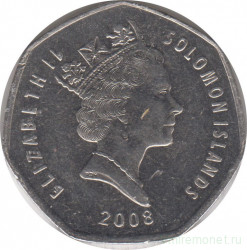 Монета. Соломоновы острова. 1 доллар 2008 год.