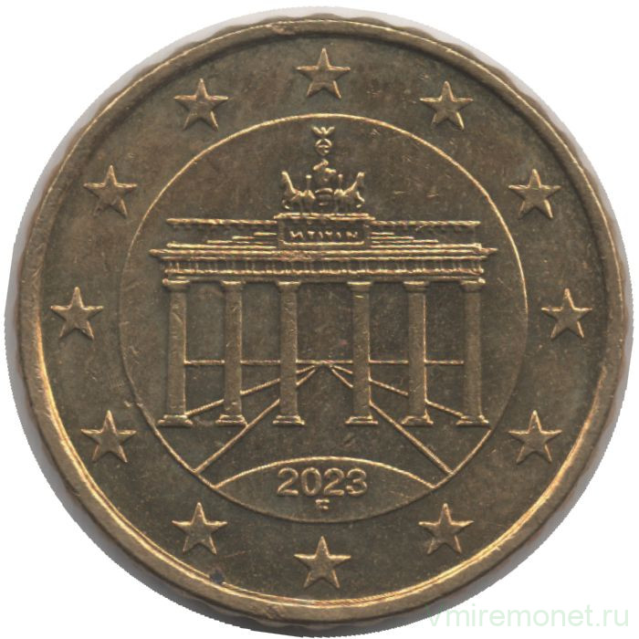 Монета. Германия. 10 центов 2023 год. (F).