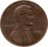 Монета. США. 1 цент 1983 год.