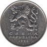  Монета. Чехия. 5 крон 1995 год. ав.