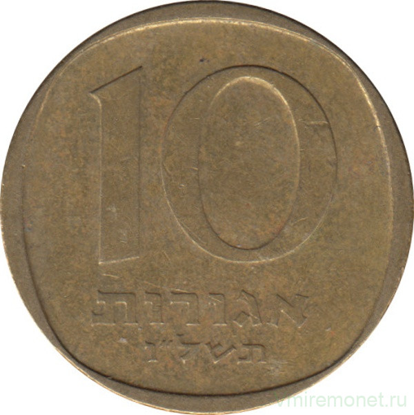 Монета. Израиль. 10 агорот 1976 (5736) год.