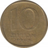 Монета. Израиль. 10 агорот 1976 (5736) год. ав.