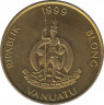 Монета. Вануату. 5 вату 1999 год. ав.